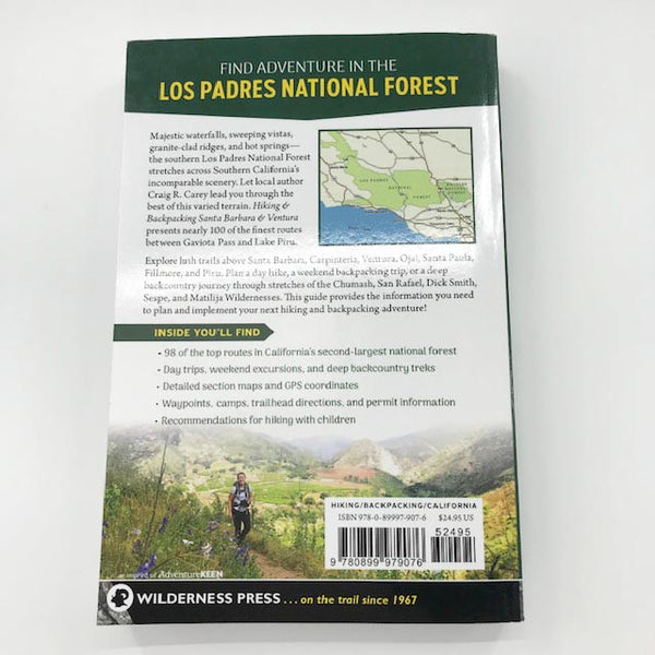 Hiking and Backpacking Santa Barbara & Ventura by Craig R. Carey - 2nd Edition 2021