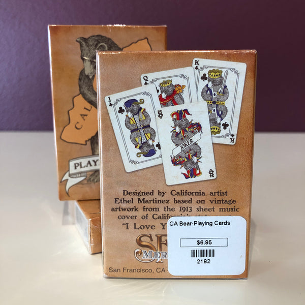 California Bear Hug Playing Cards