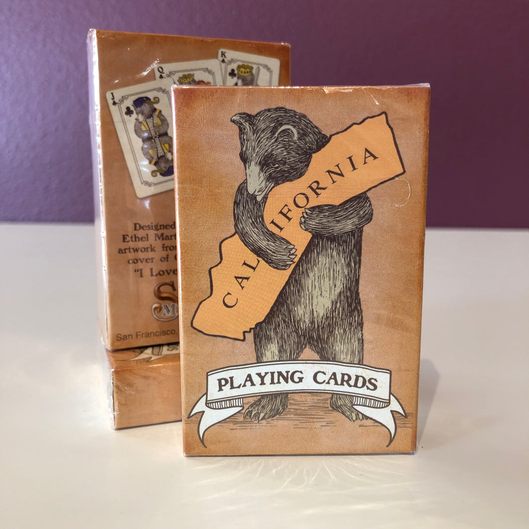 California Bear Hug Playing Cards